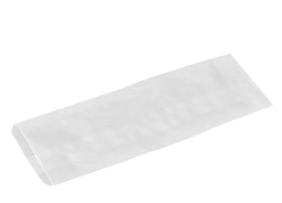 10 Long White Paper Bag Pack/250