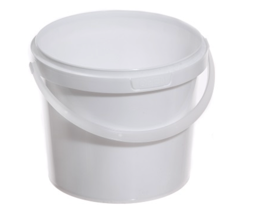 Genfac 1200ml Tamper Evident Container White (140mm)