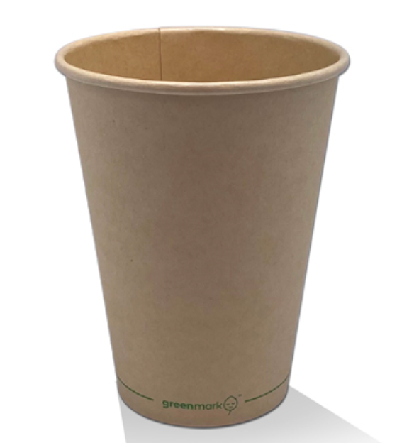 12oz Aqueous Coated Bamboo Single Wall Coffee Cup (Carton of 1000)