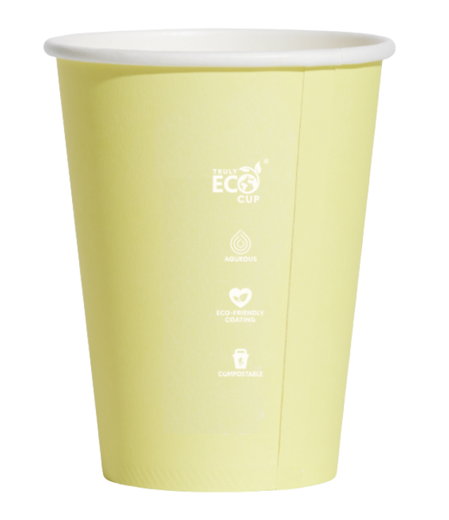 Truly Eco 12oz Mixed Pastel Coffee Cup Carton/1000
