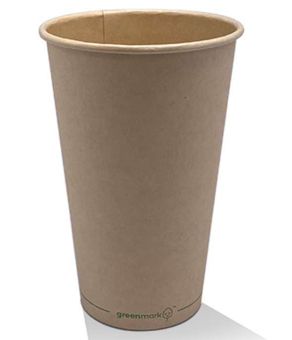 16oz Aqueous Coated Bamboo Single Wall Coffee Cup (Carton of 1000)