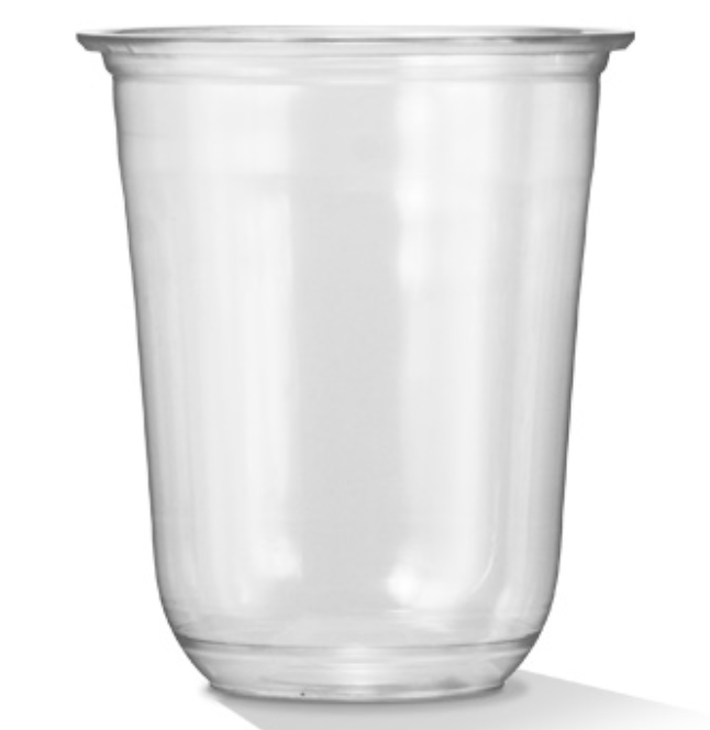 16oz 480ml PET U Shape PET Cup (Carton of 1000)