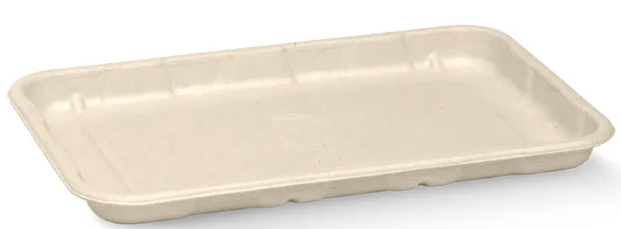 Biopak 8x5" Plant Fibre Produce Tray Carton/500