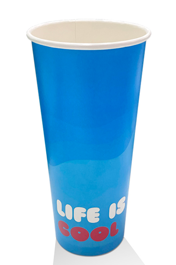 24oz Aqueous Coated Paper Cold Cup Coloured Carton/500