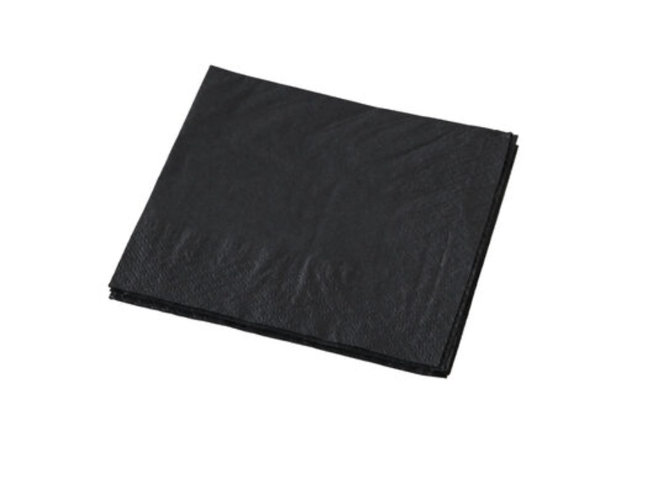 2Ply Black Lunch Napkins Carton/2000