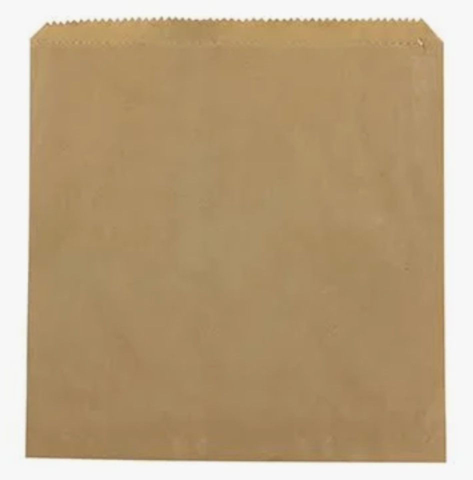 2 Square Brown Paper Bag Pack/1000