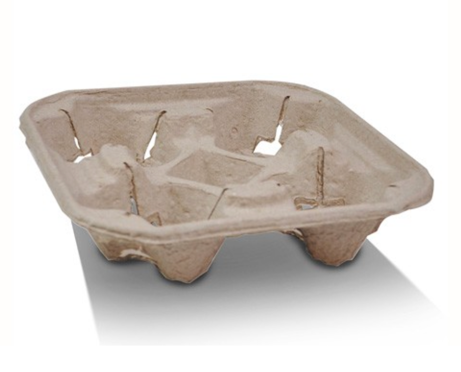 4 Cup Egg Mould Coffee Cup Carry Tray