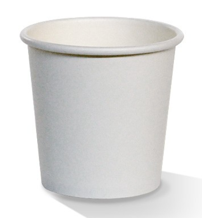 4oz PE Coated Single Wall Coffee Cup White Carton/1000