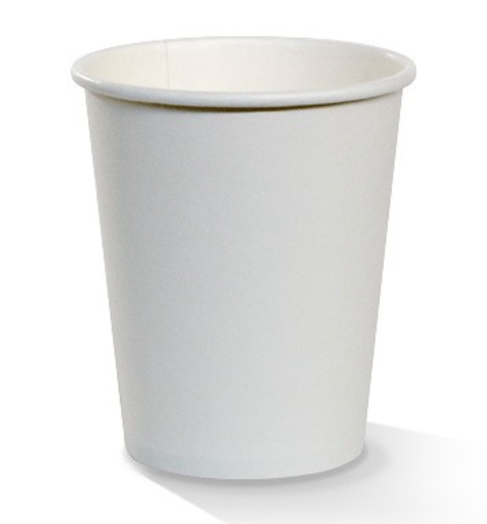 6oz PE Coated Single Wall Coffee Cup White Carton/1000