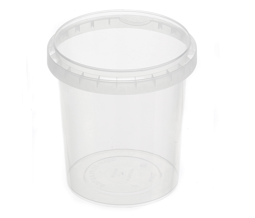 Genfac 870ml Tamper Evident Container (118mm) Carton/375