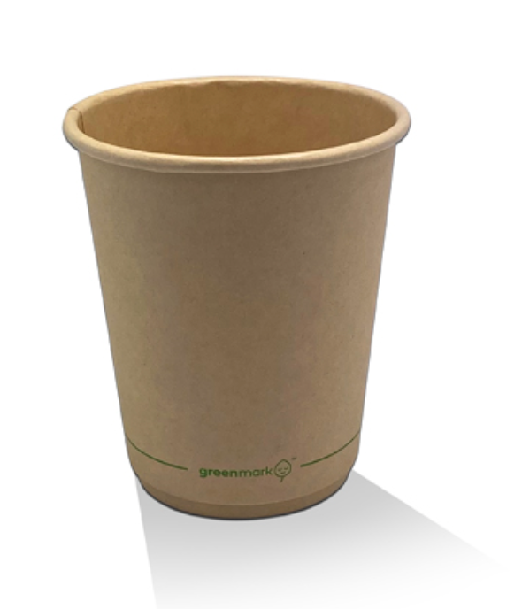 8oz Aqueous Coated Bamboo Double Wall Coffee Cup (Carton of 500)
