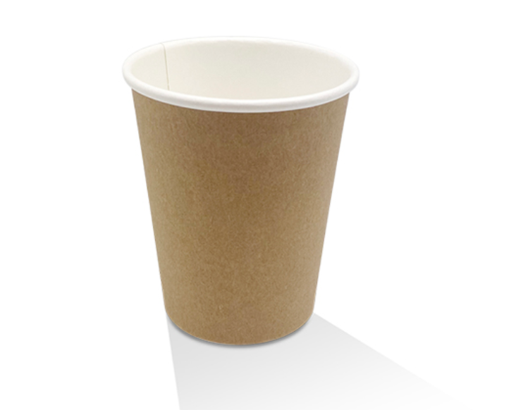 8oz PE Coated Single Wall Cup Kraft (Carton of 1000)