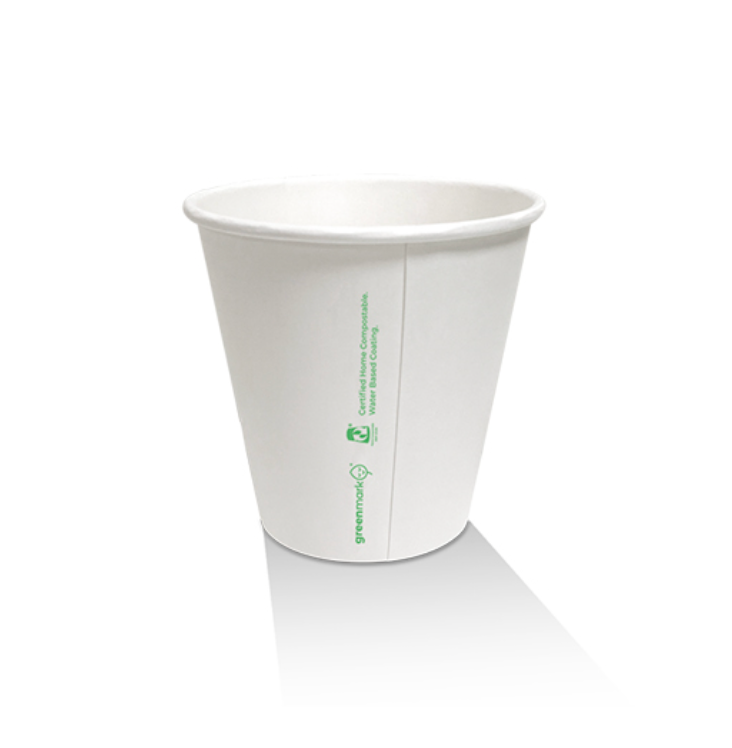 8oz Aqueous Coated White Single Wall Coffee Cup Carton/1000