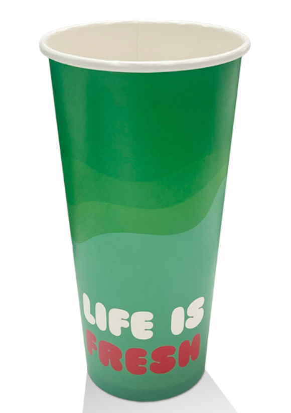 22oz Aqueous Coated Cold Cup Paper Coloured Carton/1000