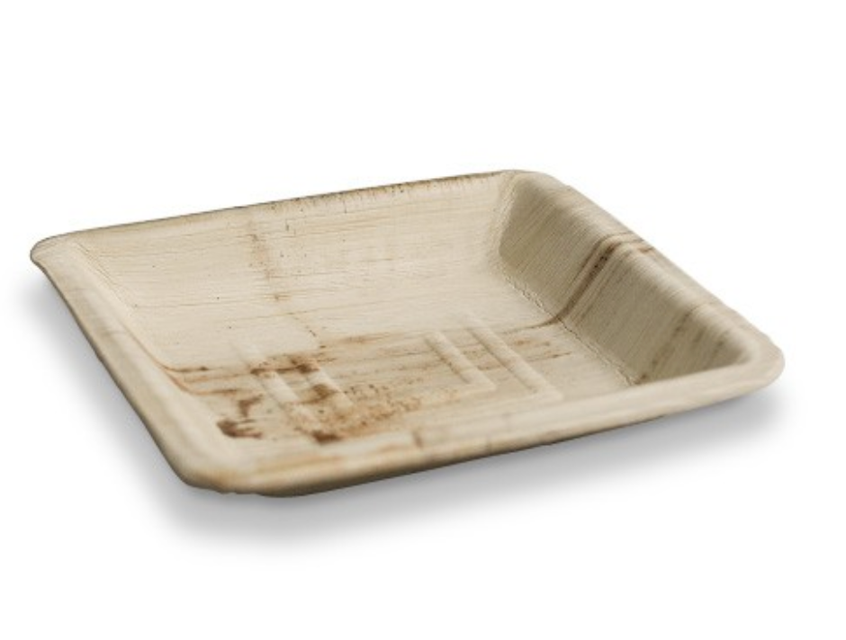 Areca Leaf Palm Square Plate (Carton of 100)