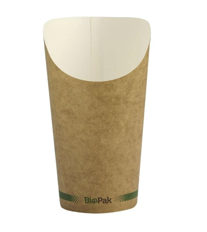 32oz Biopak Paper Chip Cup Large Carton/500