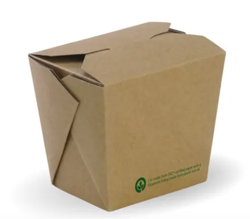 Biopak BioBoard Noodle Box 16oz Carton/500