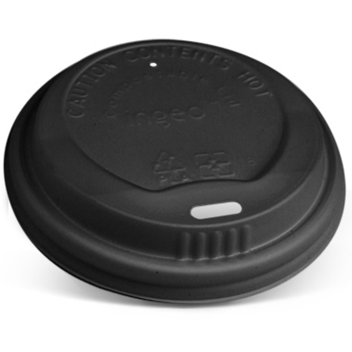 8/12/16/20oz CPLA Lid Hot and Cold Black Carton/1000