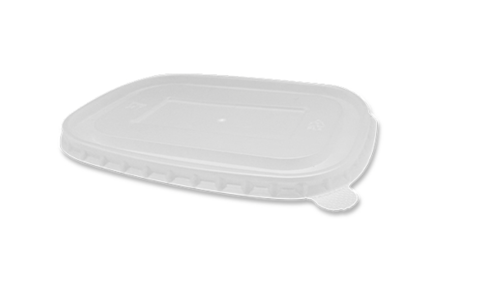 CPLA Lid for Rectangular Containers to fit 500ml-1000ml Containers (Carton of 300)