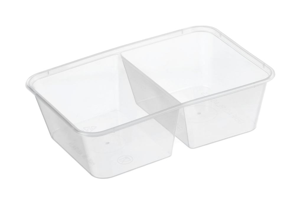 Genfac G650ml Two Compartment Container (Carton of 500)