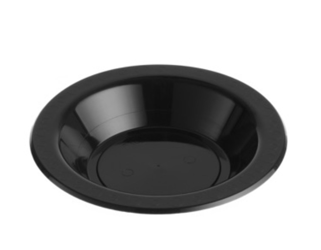 Genfac 180mm Dessert Bowl Black Carton/500