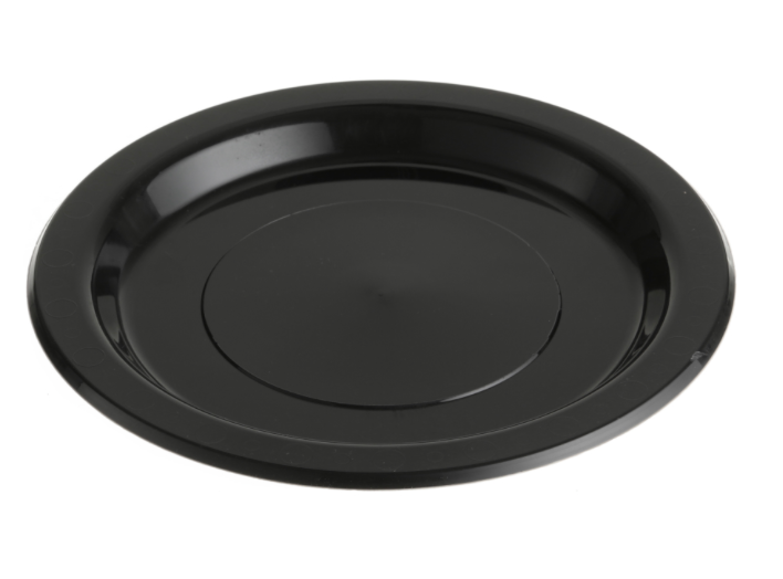 Genfac 230mm Dinner Plate Black Carton/500