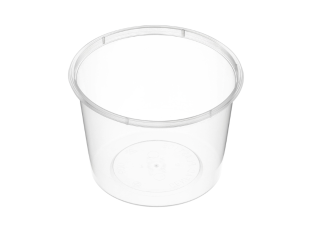 Genfac 600ml Round Container Natural Carton/500