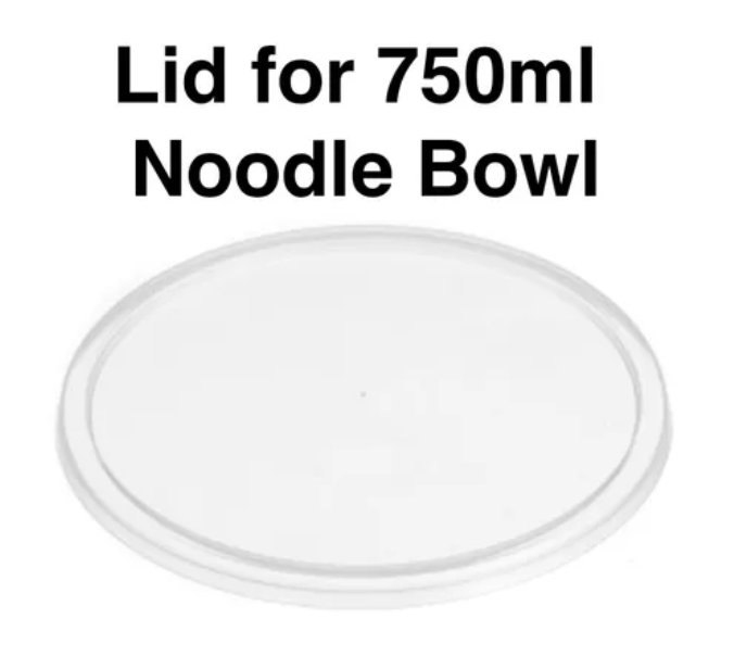 Genfac 160mm Round Plastic Lid for 750ml Bowl Carton/400