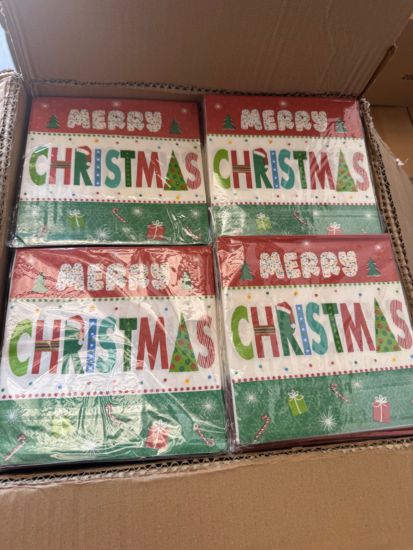 Christmas Decorated Napkins Pack/20