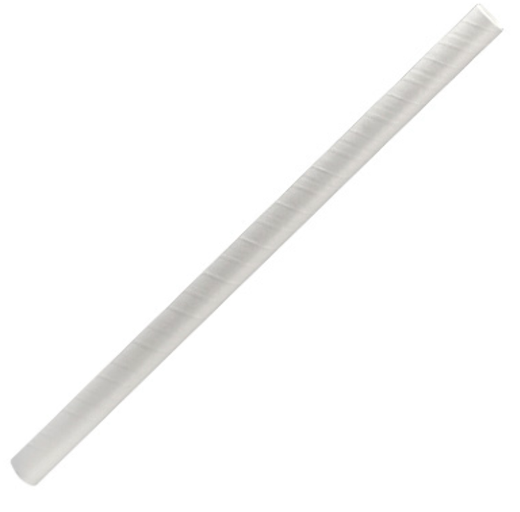 Jumbo Paper Straw Plain White (Carton of 2500)