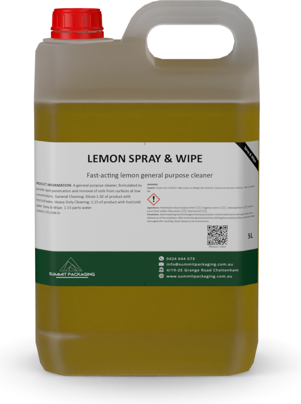 5L Lemon Spray and Wipe