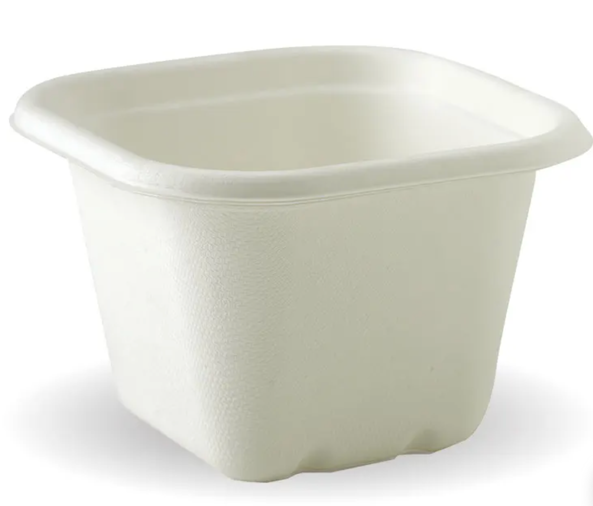 BioPak 630ml White Plant Fibre Takeaway Bio Base Carton/600