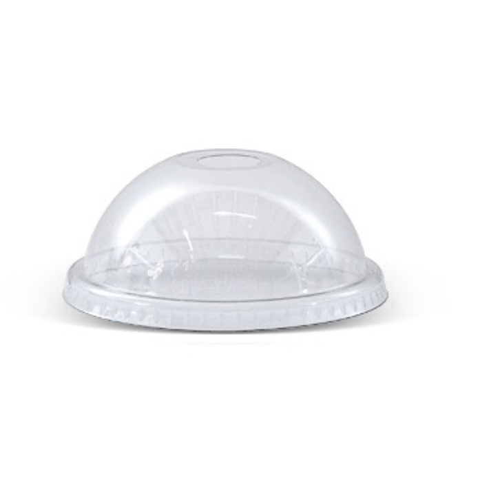 PET Dome Lid Die Cut Hole (Carton of 1000)