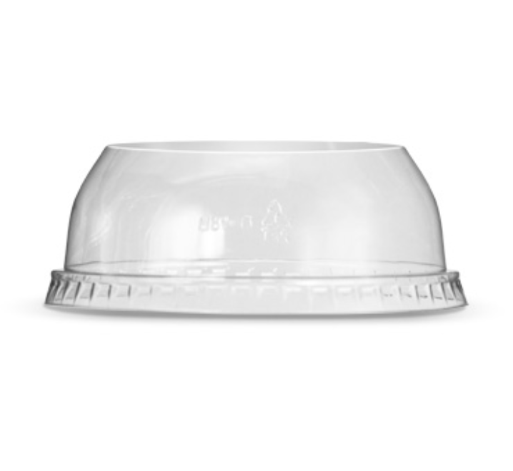PET Dome Lid Large Hole 55mm (Carton of 1000)