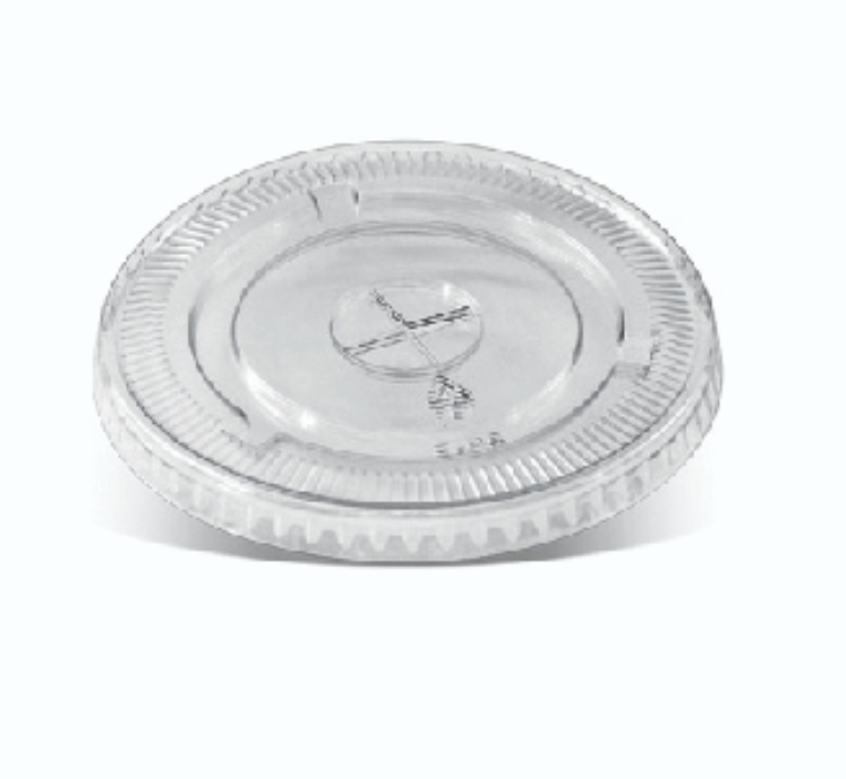 PET Flat Lid X Slot Hole U Cup 95mm Carton/1000
