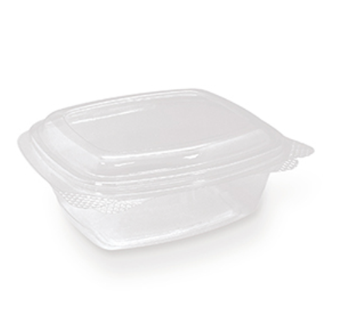 PET Hinged Rectangle Container 8oz Carton/300