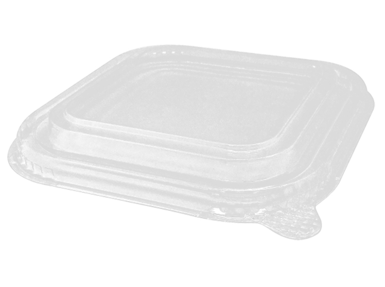 PET Lid for Square Container to fit 750ml to 1400ml Carton/300