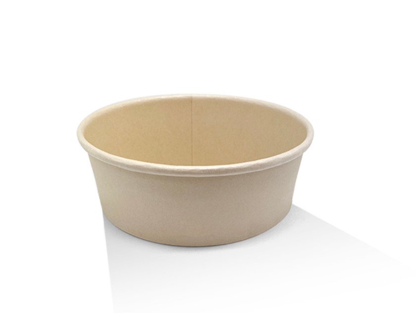 PE Coated Bamboo Paper Salad Bowl Container 16oz Carton/300
