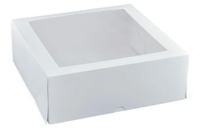 Patisserie Box 11inch with Window Cake Box Carton/100