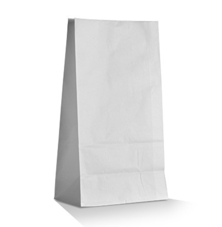 SOS Bag #8 White 50gsm White SOS Bag (Carton of 1000)