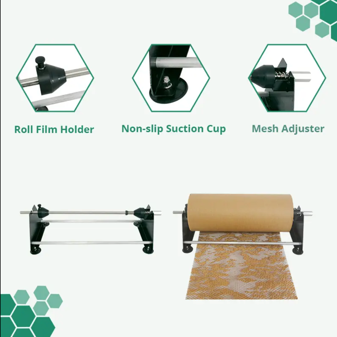 Hex Wrap Dispenser Hex Honeycomb Metal Manual Dispenser