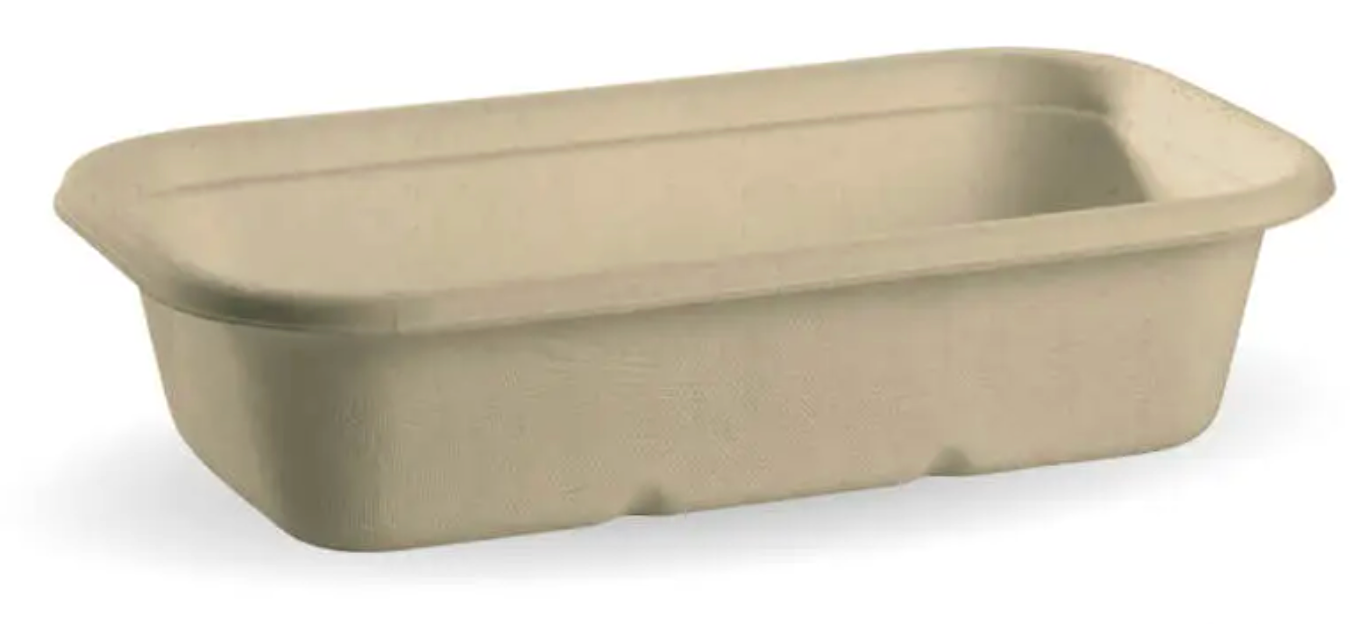 1000ml Natural Plant Fibre Takeaway Base Carton/500