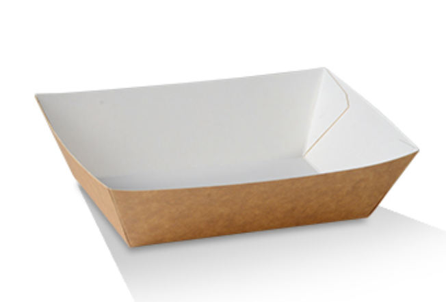 #2 Tray Small Brown Kraft Cardboard Tray Carton/900
