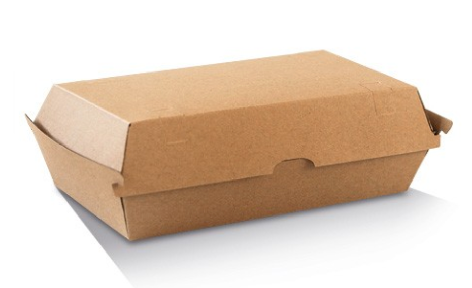 Snack Box Large Brown Corrugated Kraft (Carton of 200)