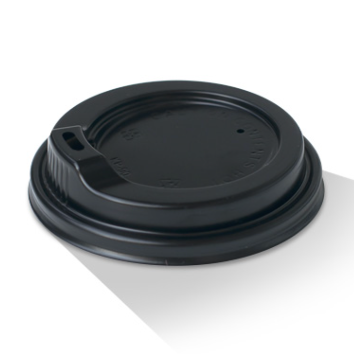 6/8/10oz Spout Lid Coffee Cup Lid Black Carton/1000