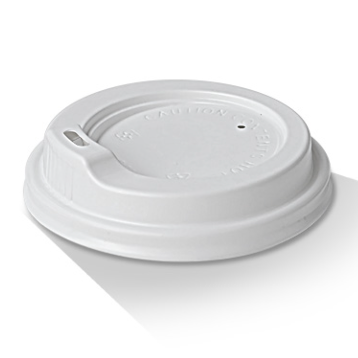 8oz Spout Lid PS Coffee Cup White (Carton of 1000)