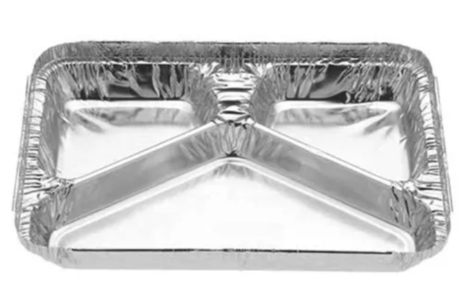 Velta 123 Foil 3 Compartment Tray (Carton of 500)