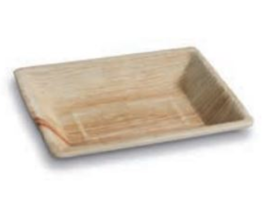 Areca Leaf Palm Rectangle Plate Small Carton/100