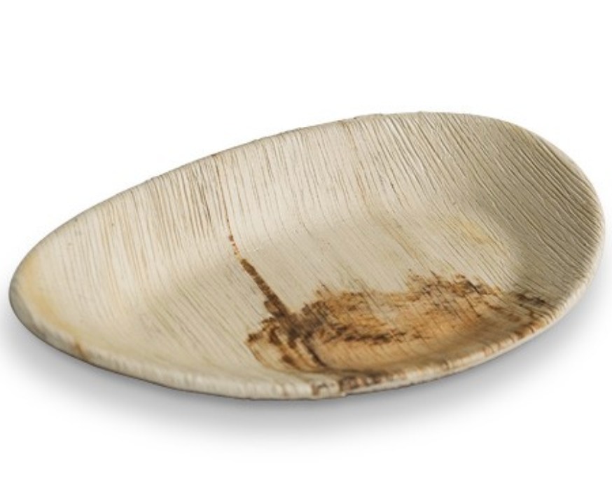 Areca Leaf Palm Oval Plate Medium 20cm Carton/100