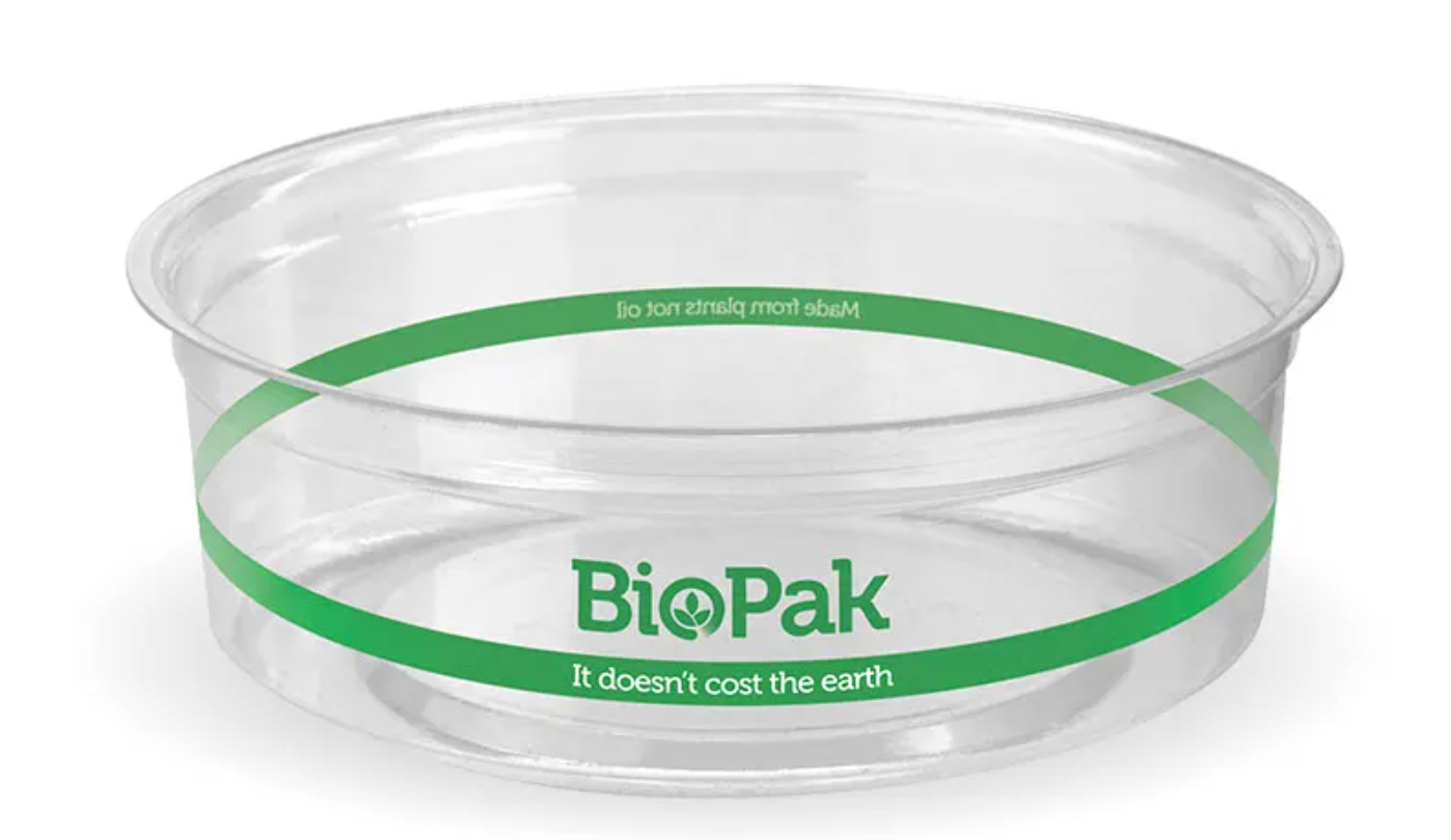 Biopak 240ml Wide Clear Bowl